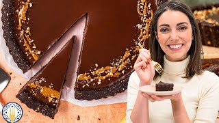 Vegan Chocolate Almond Tart (GF & No Bake)