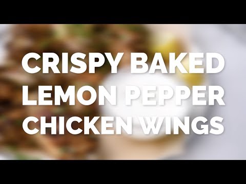 3-Ingredient Crispy Baked Lemon Pepper Chicken Wings | A Sassy Spoon