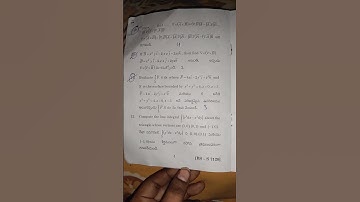 BSC maths 7A exam paper/andhra university 2023