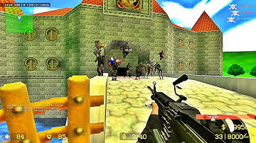 CSS : Zombie Escape Mod gameplay on Super Mario 64 map - Part 2 - UNLOZE