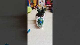 DIY table decor #diy #art #foryou #craft #krishna #peacockfeathers