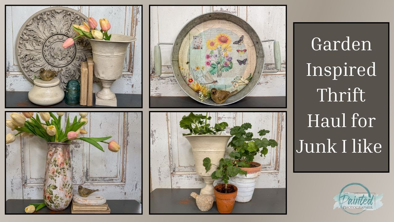 Easy Thrift Flips with Garden Inspired Looks Using DIY Paint
