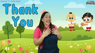 English Episode 10: POLITE WORDS| Simple English | Preschool Lessons| Fun Learning