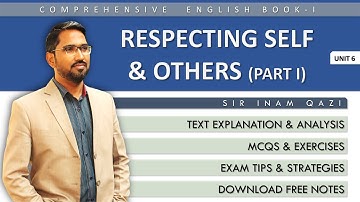 XI English Unit 6 Self Reliance (Part I)