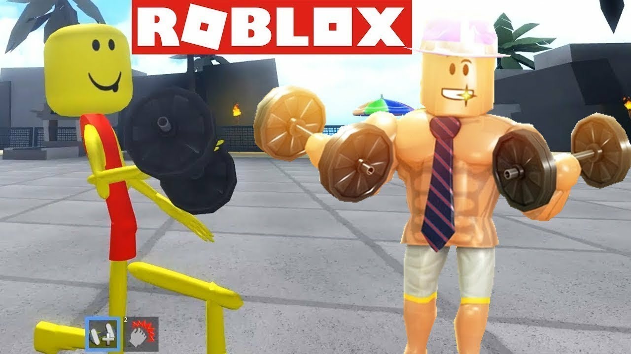 Симуляторе качков roblox