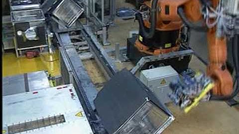 Handling of dishwater housings with a KUKA robot