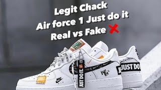 วิธีดู Air Force 1 Just Do it แท้ VS ปลอม ชี้จุดตาย ‼️