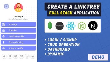 Create a Full stack LinkTree clone with NextJS, TailwindCSS, NodeJS, MongoDB | Project walkthrough
