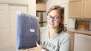 UNBOXING Bathroom 3 Piece Rug Set Review 2022 Toilet Cover Bath Mat and Toilet Cover Mat