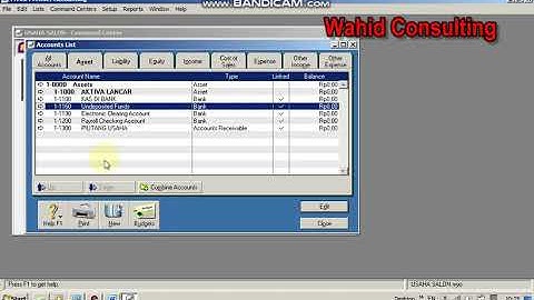B.2. AKUNTANSI KOMPUTER MYOB, MEMBUAT DAFTAR AKUN, REKENING PERUSAHAAN JASA