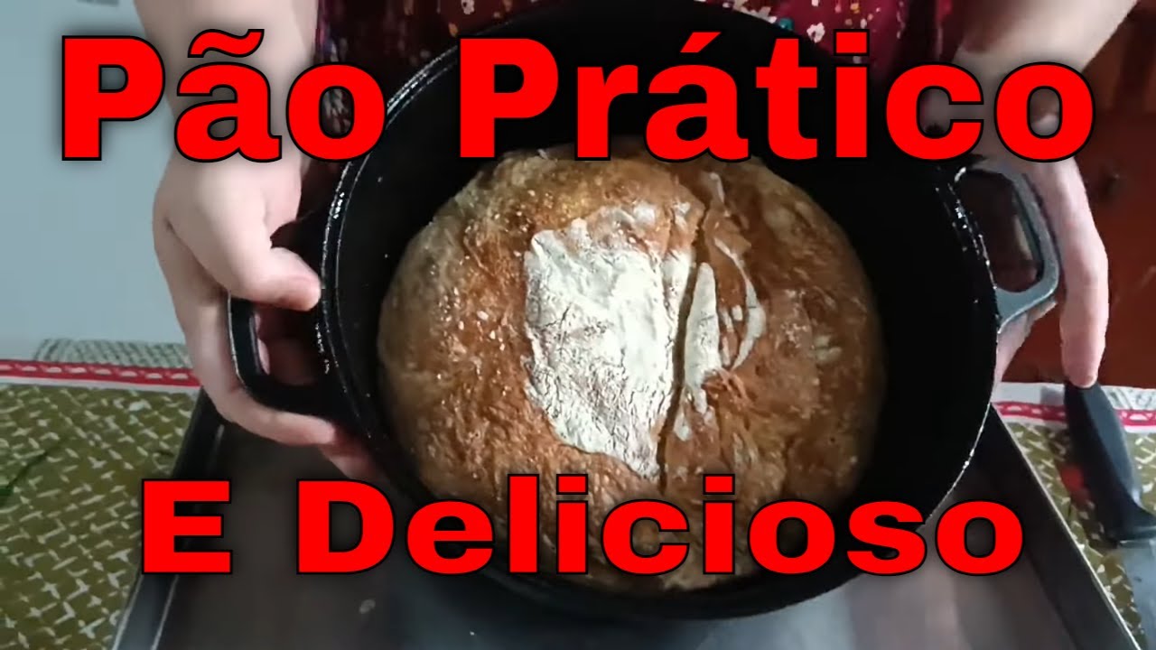 Pão Tipo Italiano Feito Na Panela de Ferro( Forno Holandes), Faça O Seu é Uma Delícia !!!!.