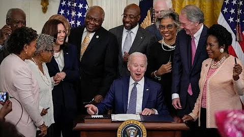 Biden signs bill, creating Juneteenth a holiday marking end of slavery