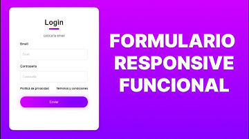 como CREAR un FORMULARIO con HTML y CSS RESPONSIVE (FUNCIONAL) 😱