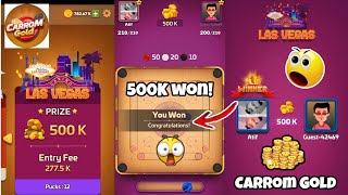 Carrom Gold || 500K Coins Won Las Vegas Table Amazing Gameplay!! || @TPG Master screenshot 2