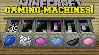 Minecraft: GAMING MACHINES!!! (MEMORY, MINESWEEPER, POKER, & MORE!) Mod Showcase