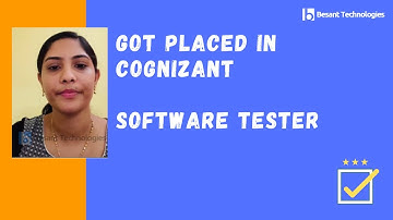 Fresher Jeena Got Placed in Cognizant | Selenium Testing Course | Besant technologies Review