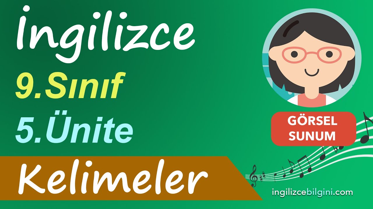 İngilizce 9.Sınıf 5.Ünite Kelimeler (Vocabulary) - YouTube