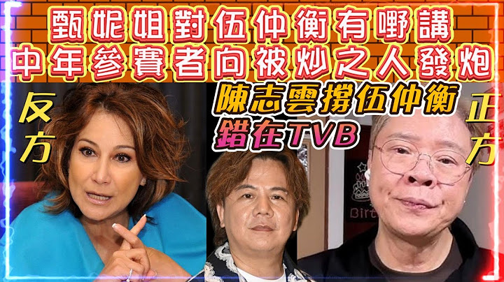 甄妮對伍仲衡有嘢講 | 陳志雲撐伍仲衡錯在TVB... | 中年參賽者向被炒之人發炮