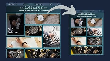 Responsive Modern Ecommerce Watch Website HTML CSS JavaScript - PART 6 #ecommerce