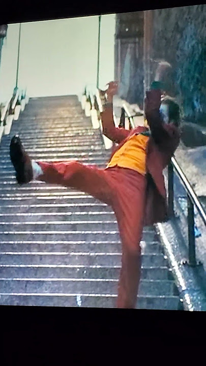 Joaquin dances downstairs to Rock and Roll Part 2 * Gary Glitter * #dccomics #shorts #joaquinphoenix