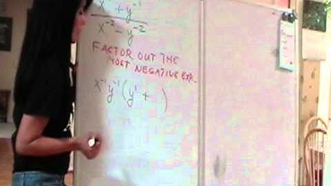 Negative Exponents in "Rational" Expressions Part 3