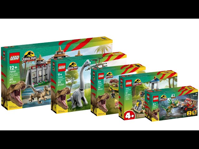 LEGO unveils five new Jurassic Park 30th Anniversary sets for June