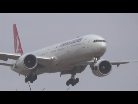 2014 春一番壮絶着陸 ANA Cargo B767 ターキッシュ B777 成田空港  2014‐03‐18 nrthhh