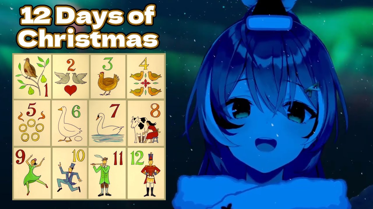 Mumei sings the twelve days of christmas karaoke youtube