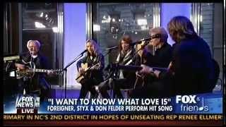 Foreigner, Styx, and Don Felder perform "I Want to Know What Love Is"