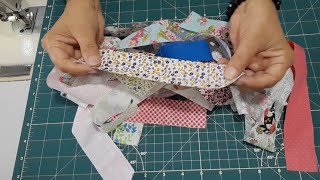 2 Idéias  com # retalhos,#diy   muito fácil,  passo a passo