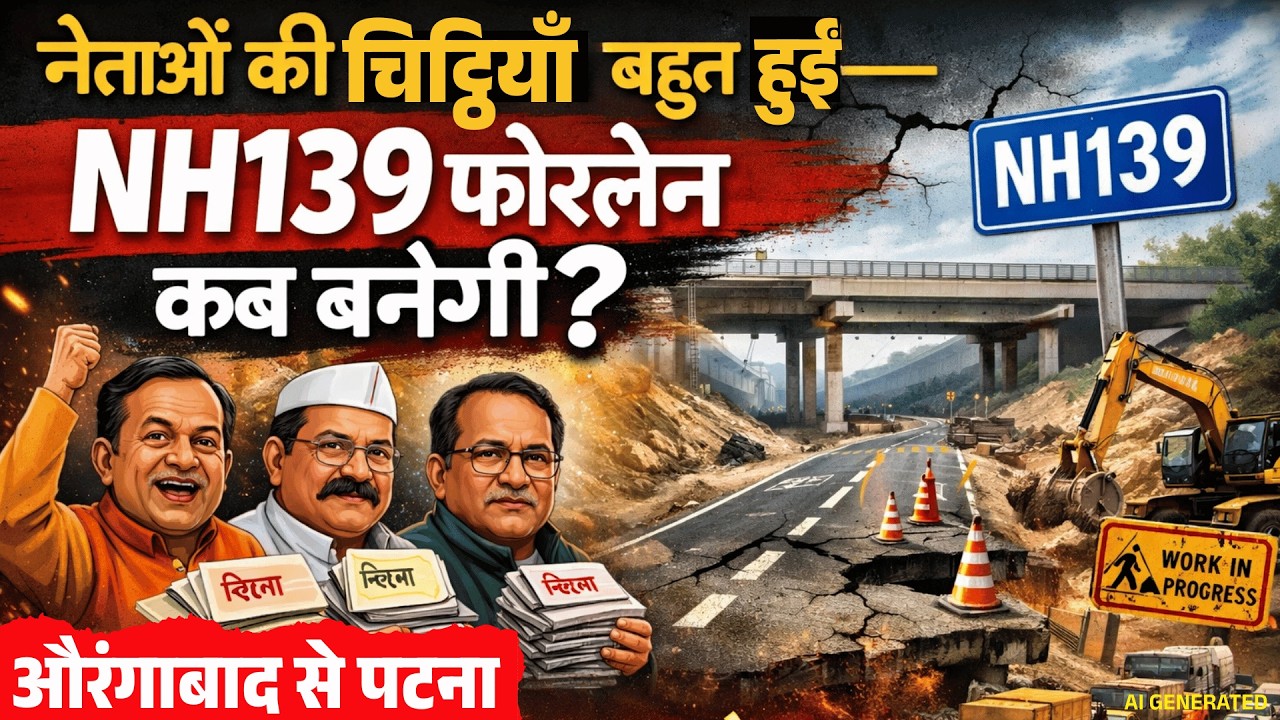 नेताओं की चिट्ठियाँ बहुत हुईं — NH139 फोरलेन कब बनेगी?