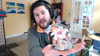 Glass Baron Dragon Fly with Lily