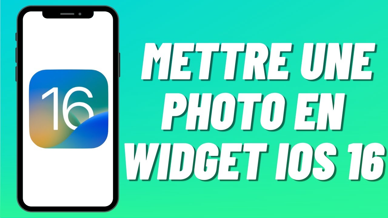 Comment mettre une photo en widget iOS 16 - YouTube