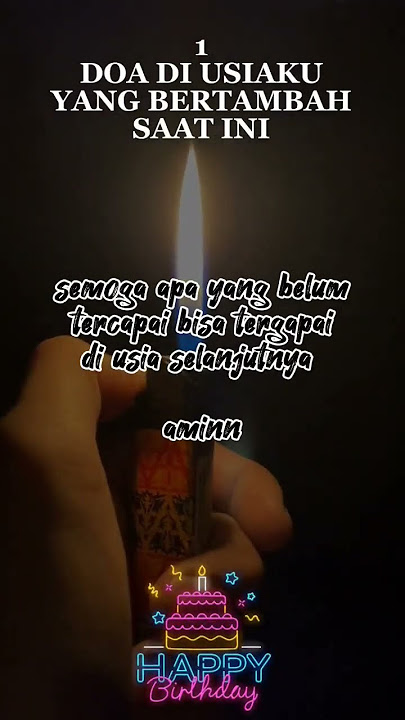 Ucapan Ulang tahun untuk diri sendiri.