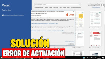 ✅ Como solucionar el error de activación de Microsoft Office ( Word, Exel, Power Point)