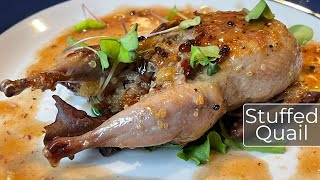 Stuffed Quail - Chef Jason Bunin Cocoa Beach, Fl