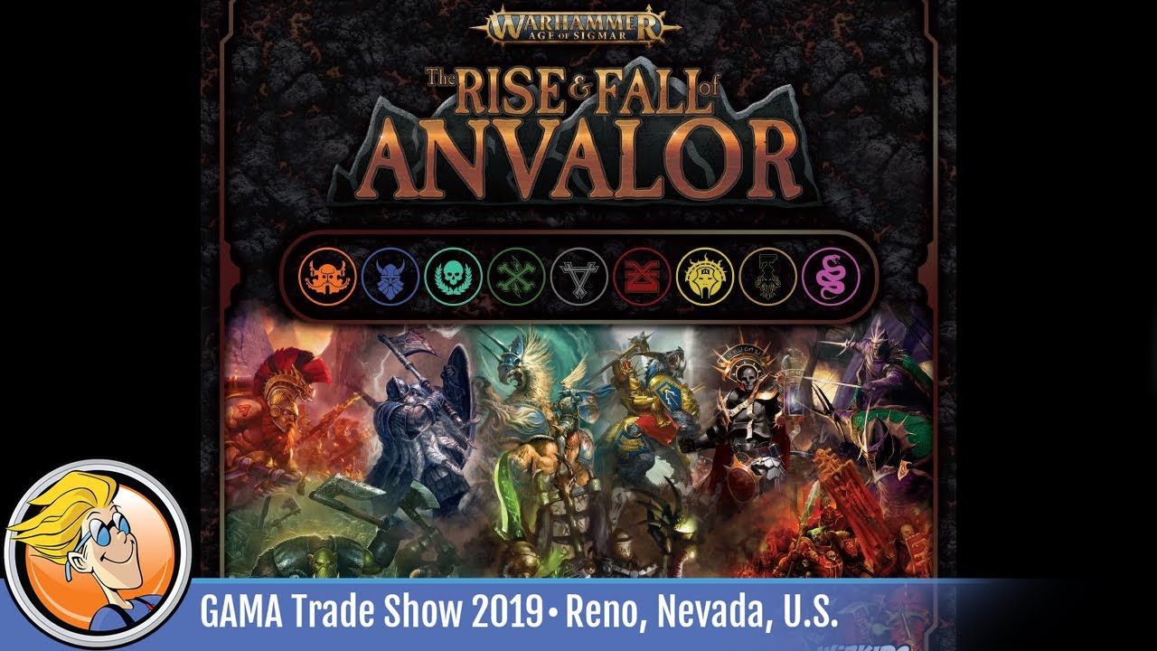 Warhammer: Age of Sigmar – The Rise & Fall of Anvalor — game overview at GAMA Trade Show 2019