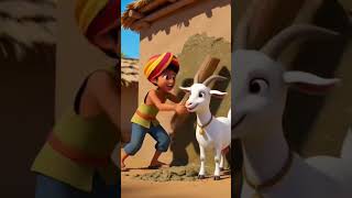 बकरी और बच्चा 🐐👦 | आग में राख हुई झोपड़ी 🔥#EmotionalStory #VillageStory #GoatAndBoy #viral