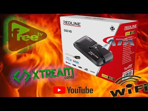 REDLİNE G50 ÇANAKLI ve ÇANAKSIZ UYDU ALICI CİHAZI 1 yıl Redshare + YOUTUBE + WİFİ + FREE TV