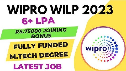Wipro Work Integrated Learning Program 2023|WILP 2023|Wipro Recruitment 2022