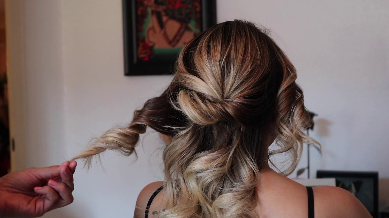 How to Romantic Messy updo Tutorial - YouTube