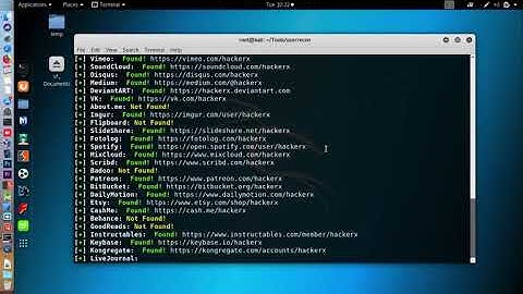 UserRecon - Find Usernames Across over 75 Social Networks