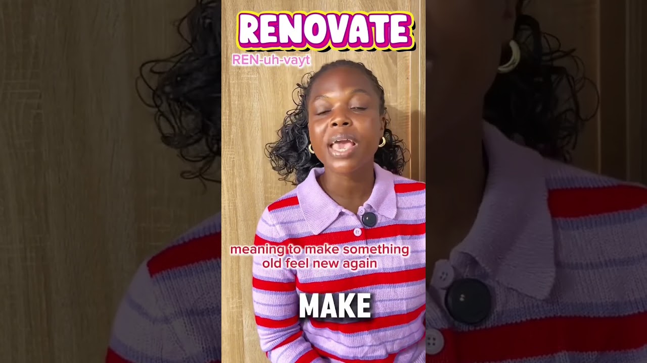 How to pronounce “RENOVATE” correctly 