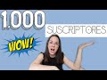 1.000 SUSCRIPTORES EN 1 MES!!!😲🎉  ¿¿Sabéis lo que esto  significa?? #VLOGVID |  Paula Sanz