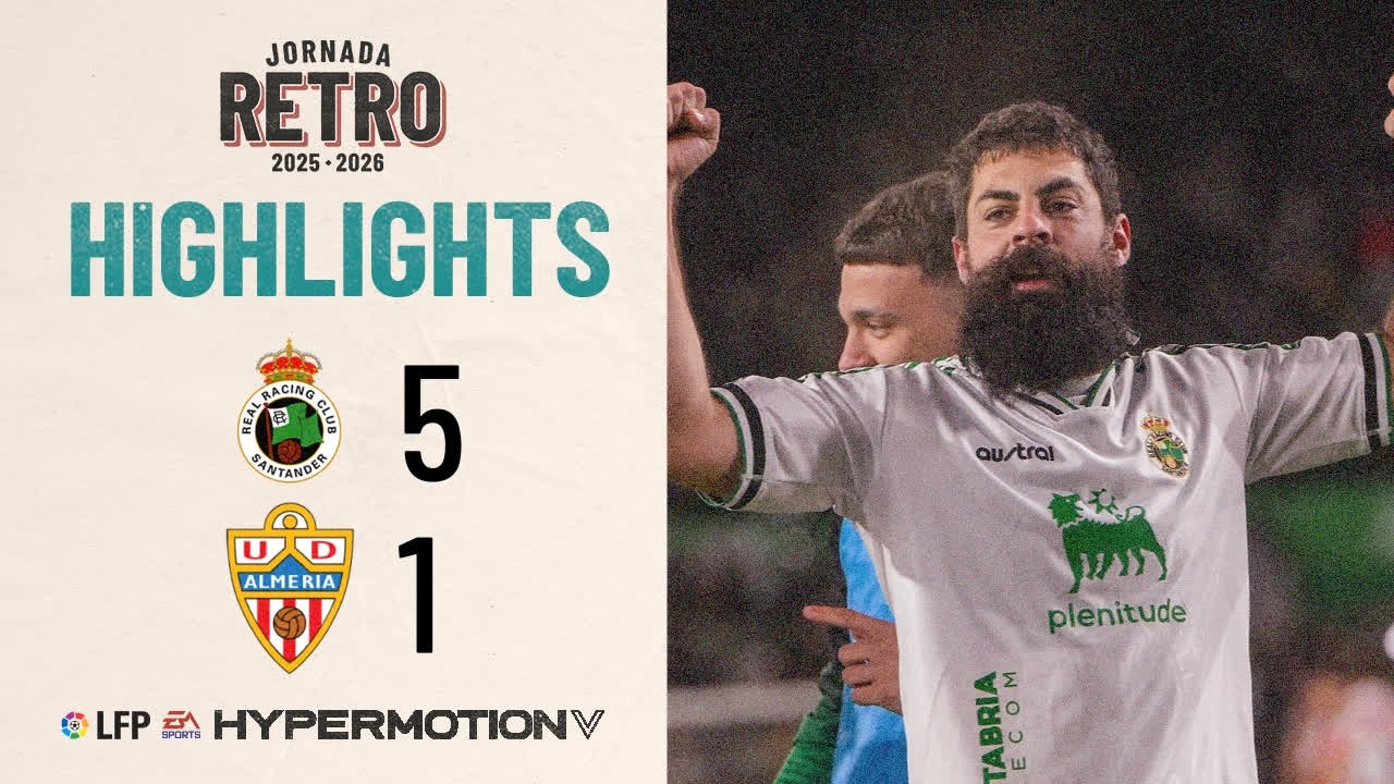 R. RACING CLUB 5 - 1 UD ALMERÍA | RESUMEN LALIGA HYPERMOTION