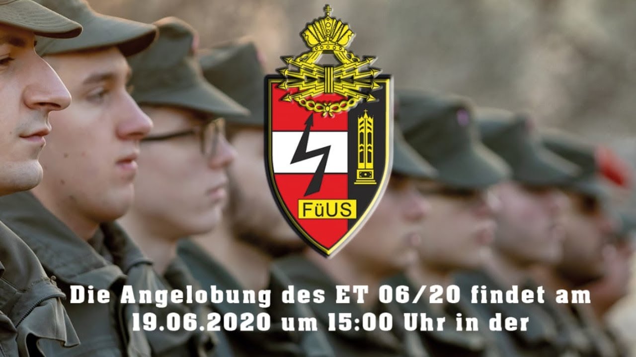 Angelobung an der Führungsunterstützungsschule