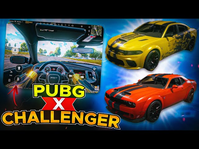 🥶HIDDEN CAR SPIN 😱COLLAB WITH @Dodge CHARGER CHALLENGER @PUBGMOBILE @BattlegroundsMobile_IN class=