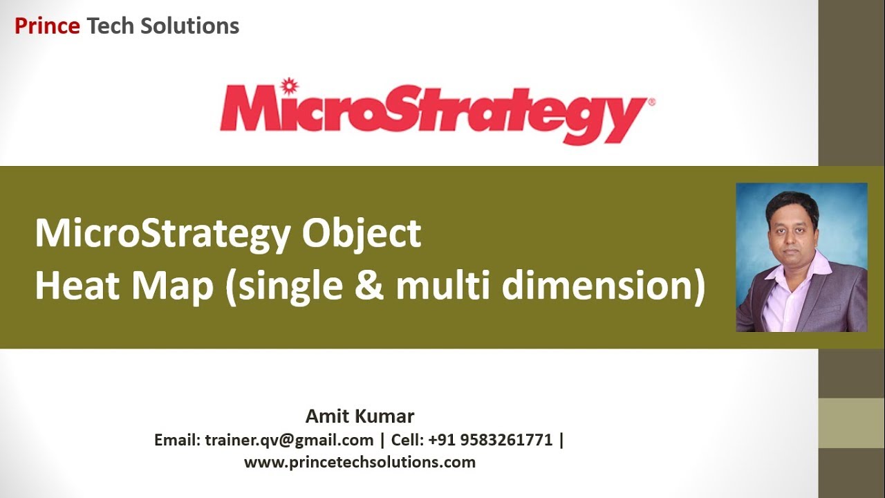 MicroStrategy Tutorial | Heat Map - single and multi dimension (Part-8 ...