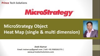 MicroStrategy Tutorial | Heat Map - single and multi dimension (Part-8 of 60)