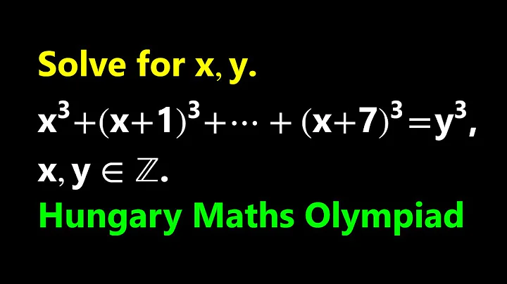 Hungary Maths Olympiad | A Diophantine Equation | Find Integer Solutions.